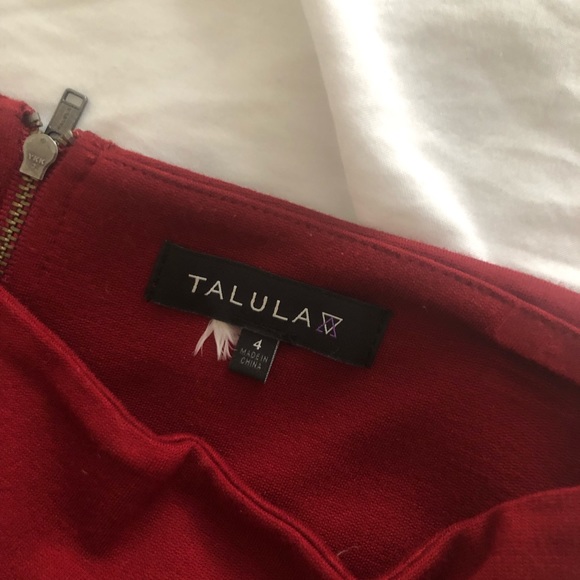 Aritzia / Talula red skirt. Size small or 4 - Picture 3 of 3